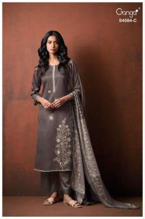 Ganga feska 4584 Dress materials wholesale distributor