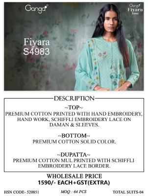 Ganga fiyara 4983 Mumbai wholesale dress material