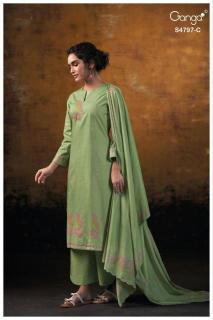Ganga lishika 4797 Wholesale printed dress materials in Mumbai
