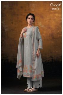 Ganga lishika 4797 Wholesale printed dress materials in Mumbai