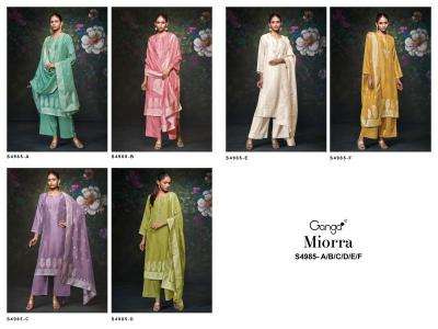 Ganga miorra 4985 Wholesale dress material suppliers in Mumbai