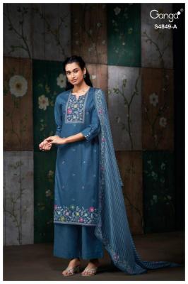 Ganga pazellea 4849 Dress material market in Mumbai