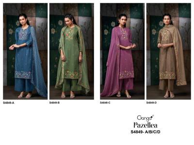 Ganga pazellea 4849 Dress material market in Mumbai