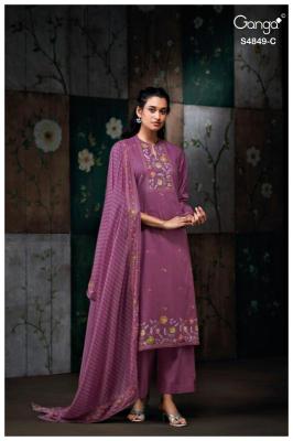 Ganga pazellea 4849 Dress material market in Mumbai