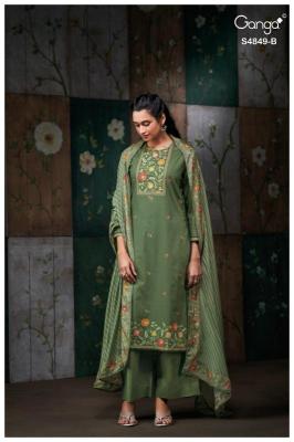 Ganga pazellea 4849 Dress material market in Mumbai