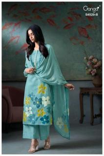 Ganga priarae 4529 Dress material wholesalers in Hyderabad