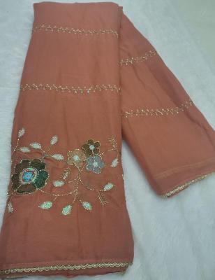 GC star georgette Traditional saree wholesale in Hyderabad