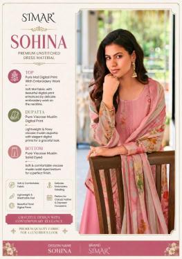 Glossy simar sohina  Surat wholesale dress material market online