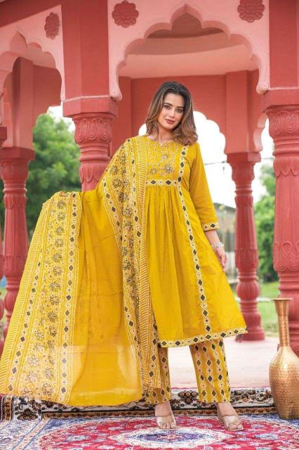 Jaipuri 3pcs Wholesale kurti market in Pune