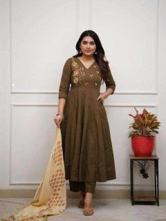 Jaipuri anarkali 3pcs Wholesale Indian kurtis