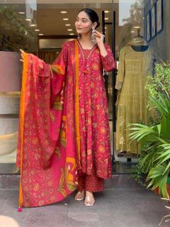 Jaipuri anarkali Designer kurtis wholesale in Ahmedabad