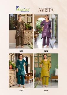 Karissa amrita coord set Party wear kurtis wholesale in Surat