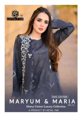 Keval fab maryum & maria vol-21 Designer salwar kameez wholesaler