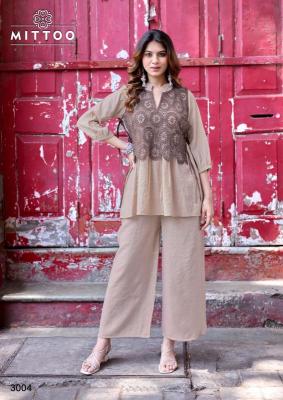 Mittoo beauty line coord set Ladies kurti wholesalers in Hyderabad