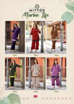 Mittoo marine life coord set Wholesale kurtis Hyderabad