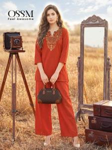 Ossm sara vol 2 cord set Kurti suppliers in Hyderabad