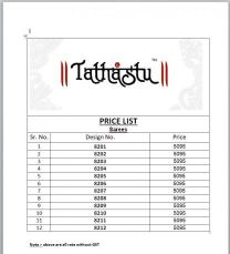 Tathastu anaara 8200 Silk saree wholesale in Pune