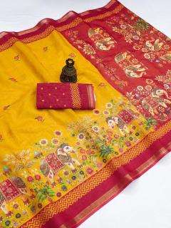 Vastrangan digital print Wholesale silk sarees in Kolkata
