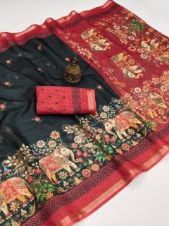 Vastrangan digital print Wholesale silk sarees in Kolkata