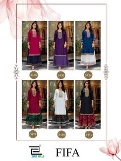 Blue hills fifa rayon Kurti fabric market in Bangalore