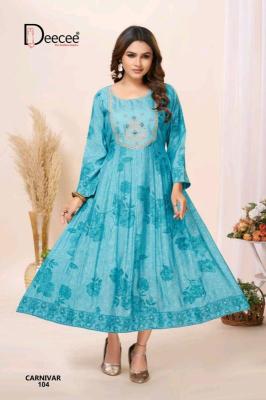 Deecee carnivar afsana embroidered kurti wholesalers in jaipur