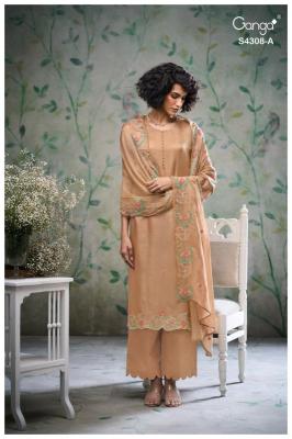 Ganga aviya 4308 Bulk dress materials in Pune