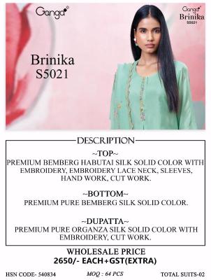 Ganga brinika 5021 Dress material market in Pune