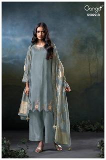Ganga chrysa 5022 Chhattisgarh saree and dress material market
