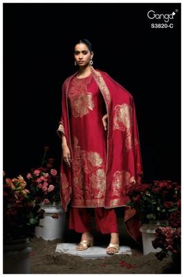 Ganga enole 3820  Wholesale dress material suppliers in Punjab