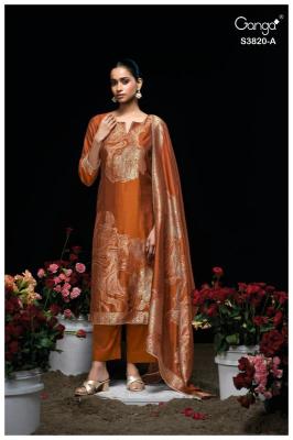 Ganga enole 3820  Wholesale dress material suppliers in Punjab