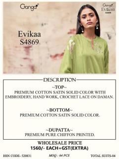 Ganga evikaa 4869 Dress material wholesalers in Chhattisgarh