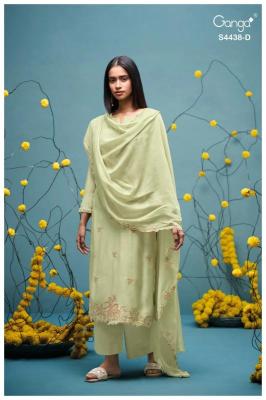 Ganga firasha 4438 Designer dress material wholesalers in Punjab