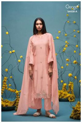 Ganga firasha 4438 Designer dress material wholesalers in Punjab