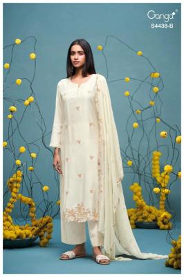 Ganga firasha 4438 Designer dress material wholesalers in Punjab