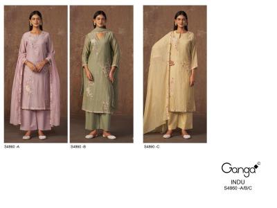 Ganga indu 4860  Dress material wholesale suppliers in Pune
