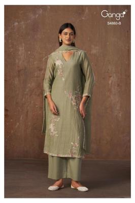 Ganga indu 4860  Dress material wholesale suppliers in Pune
