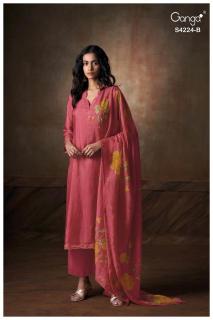Ganga ishvika 4224 Dress material suppliers in Kerala