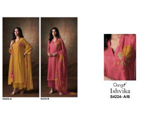 Ganga ishvika 4224 Dress material suppliers in Kerala