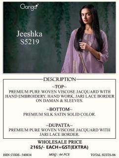  Ganga jeeshka 5219 Traditional dress materials in Jaipur