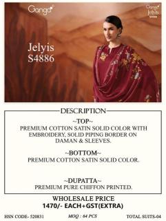 Ganga jelyis 4886 Wholesale fabric suppliers in Mumbai