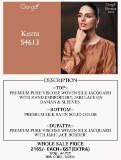 Ganga kezra 4613 Cotton dress material wholesalers in Punjab