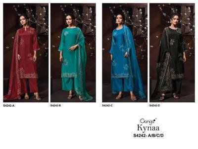 Ganga kynaa 4242 Wholesale dress materials in Pune