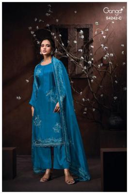 Ganga kynaa 4242 Wholesale dress materials in Pune