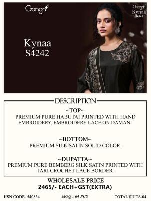Ganga kynaa 4242 Wholesale dress materials in Pune