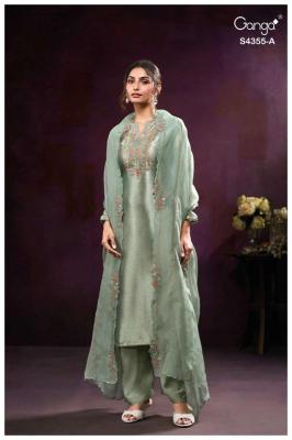 Ganga olesha 4355 Dress material wholesale market in Amritsar