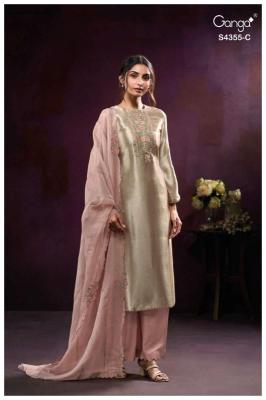 Ganga olesha 4355 Dress material wholesale market in Amritsar