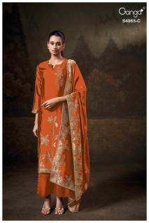 Ganga piyelika 4965  Bridal dress material in Kerala