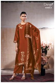 Ganga pravika 4968 Dress material market in Mumbai with price