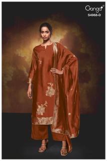 Ganga pravika 4968 Dress material market in Mumbai with price