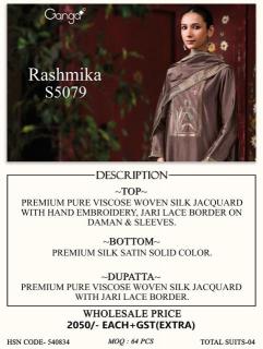 Ganga rashmika 5079 Dress material market near me
